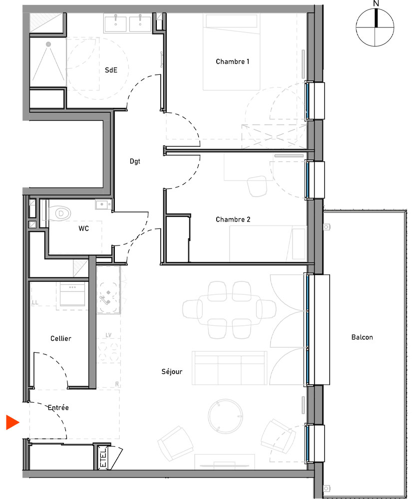 Bâtiment A - Lot A203