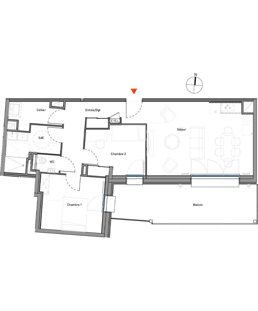 Bâtiment B - Lot B 206
